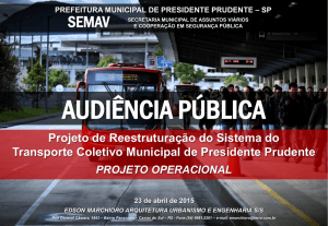 23 de Abril de 2015 - Prefeitura Municipal de Presidente Prudente