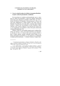 O ensino da filosofia no Brasil : perspectivas e impasses / Ricardo