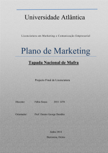 Plano de Marketing - Universidade Atlântica