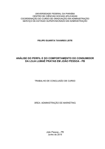 análise do perfil e do comportamento do consumidor da loja lumaê