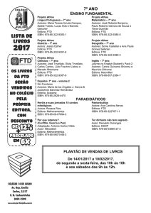 7º ANO - Colégio 14 de Julho