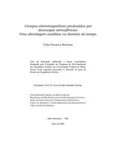 Campos eletromagnéticos produzidos por descargas atmosféricas