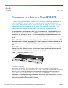 Processador de roteamento Cisco NCS 6000