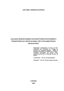 avaliação imunoistoquímica dos receptores de estrogênio e