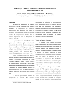 Distribuição Estatística dos Valores Extremos de Radiação Solar