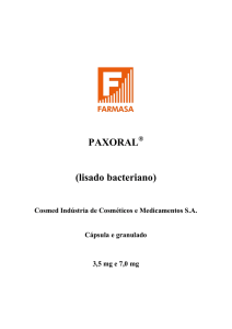 PAXORAL (lisado bacteriano)