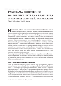 Panorama estratégico da política externa brasileira