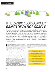 Utilizando código Java em banco de dados Oracle