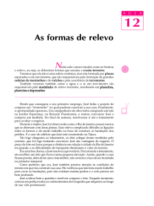 12. As formas de relevo