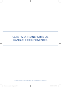 guia para transporte de sangue e componentes