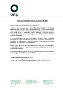 CCetip2011-051 - Trata do Novo posicionamento da marca CETIP