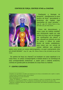 CENTROS DE FOR&Ccedil;A, CENTROS VITAIS ou