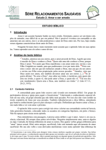 Relacionamentos Saudáveis - Estudo 2 - Amar