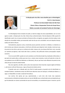 A infecção pelo vírus Zika - Sociedade Paulista de Infectologia