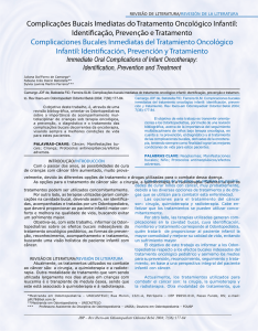 Complicações Bucais Imediatas do Tratamento