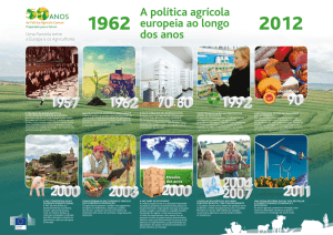 A política agrícola europeia ao longo dos anos