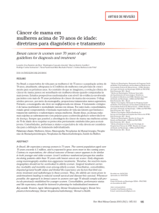 Câncer de mama em mulheres acima de 70 anos de idade