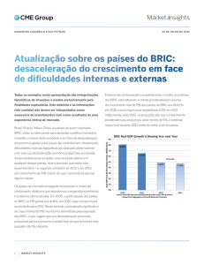 Atualização sobre os países do BRIC