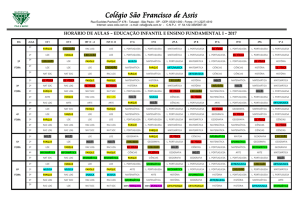 Infantil e Fundamental l - Colégio São Francisco de Assis