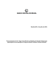 Tiago Couto Berriel - Banco Central do Brasil