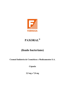 PAXORAL (lisado bacteriano)