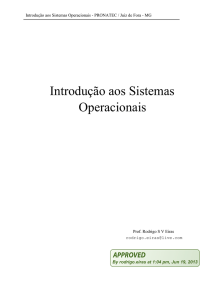 Introdução aos Sistemas Operacionais