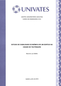 estudo de viabilidade econômica de um edifício na