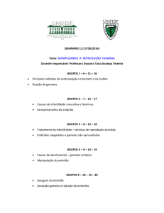 SEMINÁRIO 1 (17/03/2014) Tema: MANIPULANDO A
