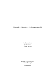 Manual do Simulador do Processador P3