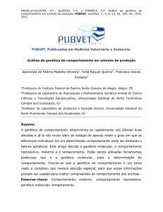 Análise da genética do comportamento em animais de