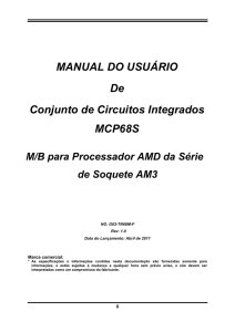 MANUAL DO USUÁRIO De Conjunto de Circuitos Integrados MCP68S
