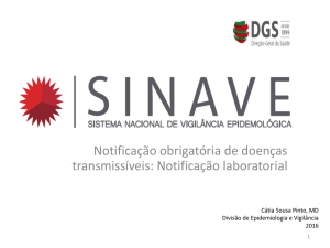 Sistema Nacional de Vigilância Epidemiológica (SINAVE)