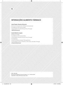 interacções alimento-fármaco - Repositório Institucional da