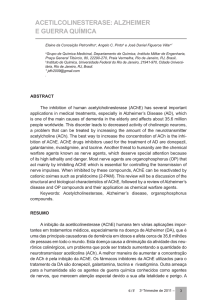 ACETILCOLINESTERASE: ALZHEIMER E GUERRA QUÍMICA