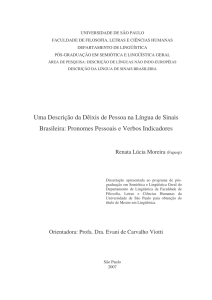 "Uma descrição da dêixis de pessoa na língua de sinais brasileira