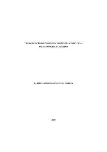 TRANSLOCAÇÃO DO INSETICIDA TIAMETOXAM NO FLOEMA DE