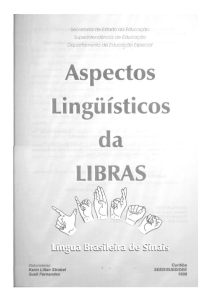 Aspectos Linguísticos da Libras
