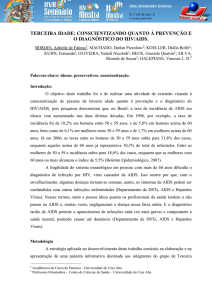 terceira idade: conscientizando quanto à prevenção e o