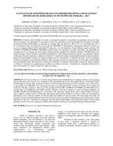 Agronomia/Agronomy 13 FAZU em Revista, Uberaba, n.7, p. 13