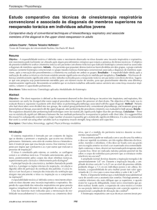 Estudo comparativo das técnicas de cinesioterapia
