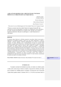 A RELAÇÃO DO HOMEM COM A PREVENÇÃO DO CÂNCER DE