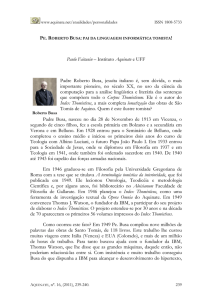Paulo Faitanin – Instituto Aquinate e UFF Padre Roberto Busa