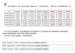 26, 29 e 30 de agosto - Substitutiva