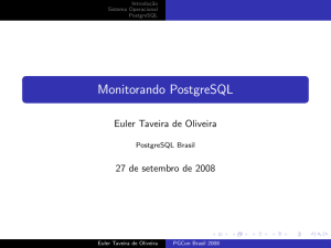 Monitorando PostgreSQL