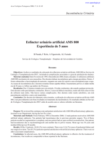 Esfíncter urinário artificial AMS 800 Experiência de 5 anos