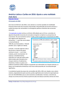 América Latina e Caribe em 2016