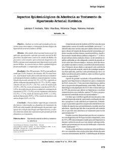 Aspectos Epidemiológicos da Aderência ao Tratamento da