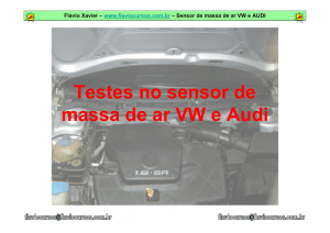 Testes no sensor de massa de ar VW e Audi