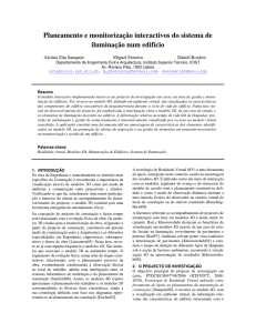 Planeamento e monitorização interactivos do sistema de iluminação
