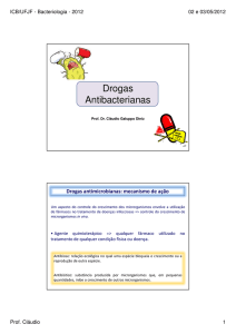 Microsoft PowerPoint - Antimicrobianos - Farm\341cia - 2012